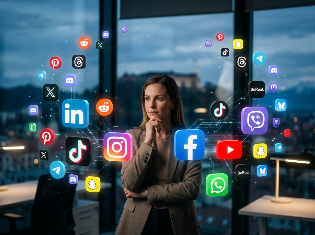 Katero socialno omrežje je primerno za vaše podjetje (v letu 2026)?